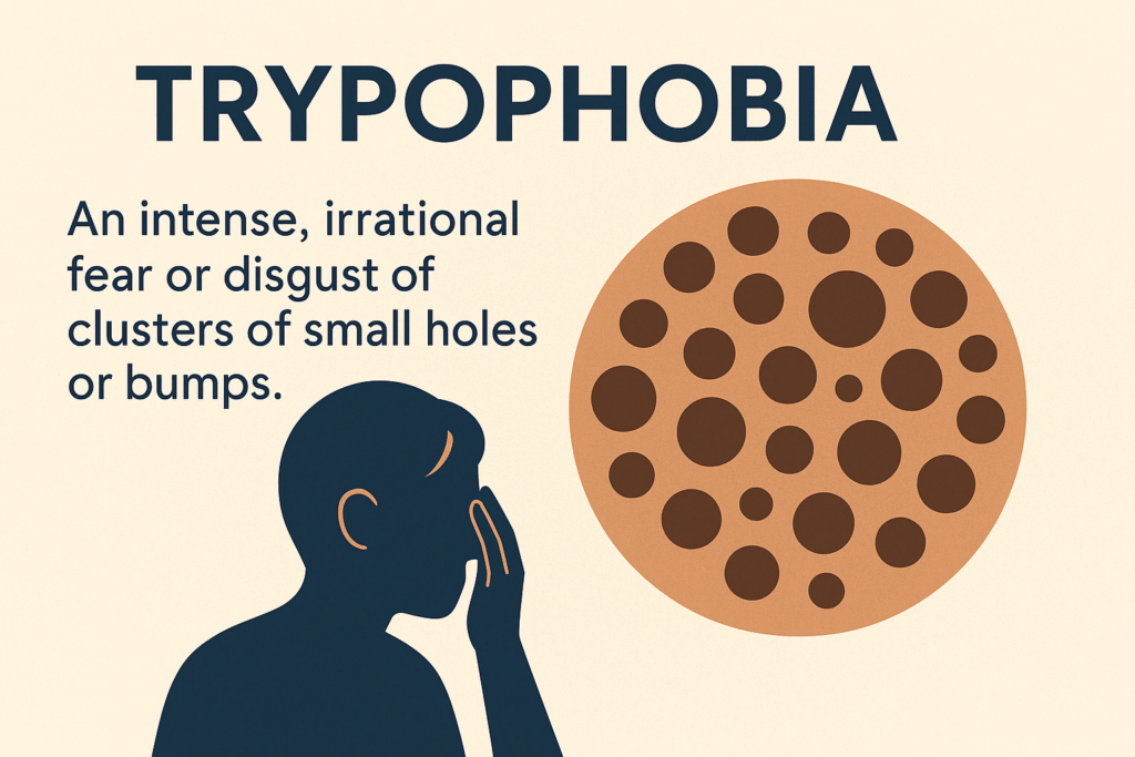 Trypophobia explanation with words and creative
