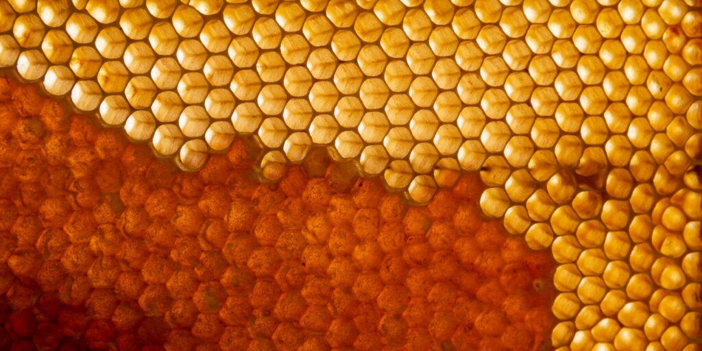 yellow honeycomb texture for Trypophobia